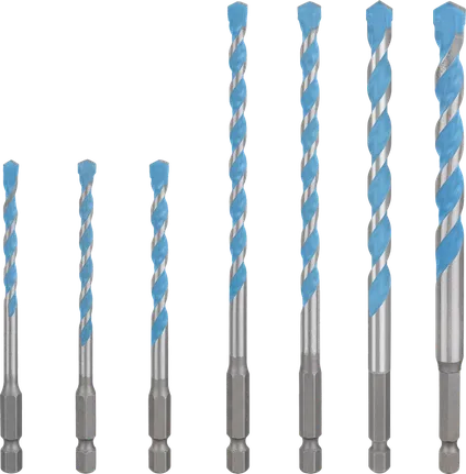 „Bosch EXPERT HEX-9“ daugiafunkcinių statybinių grąžtų rinkinys, 7 vnt.